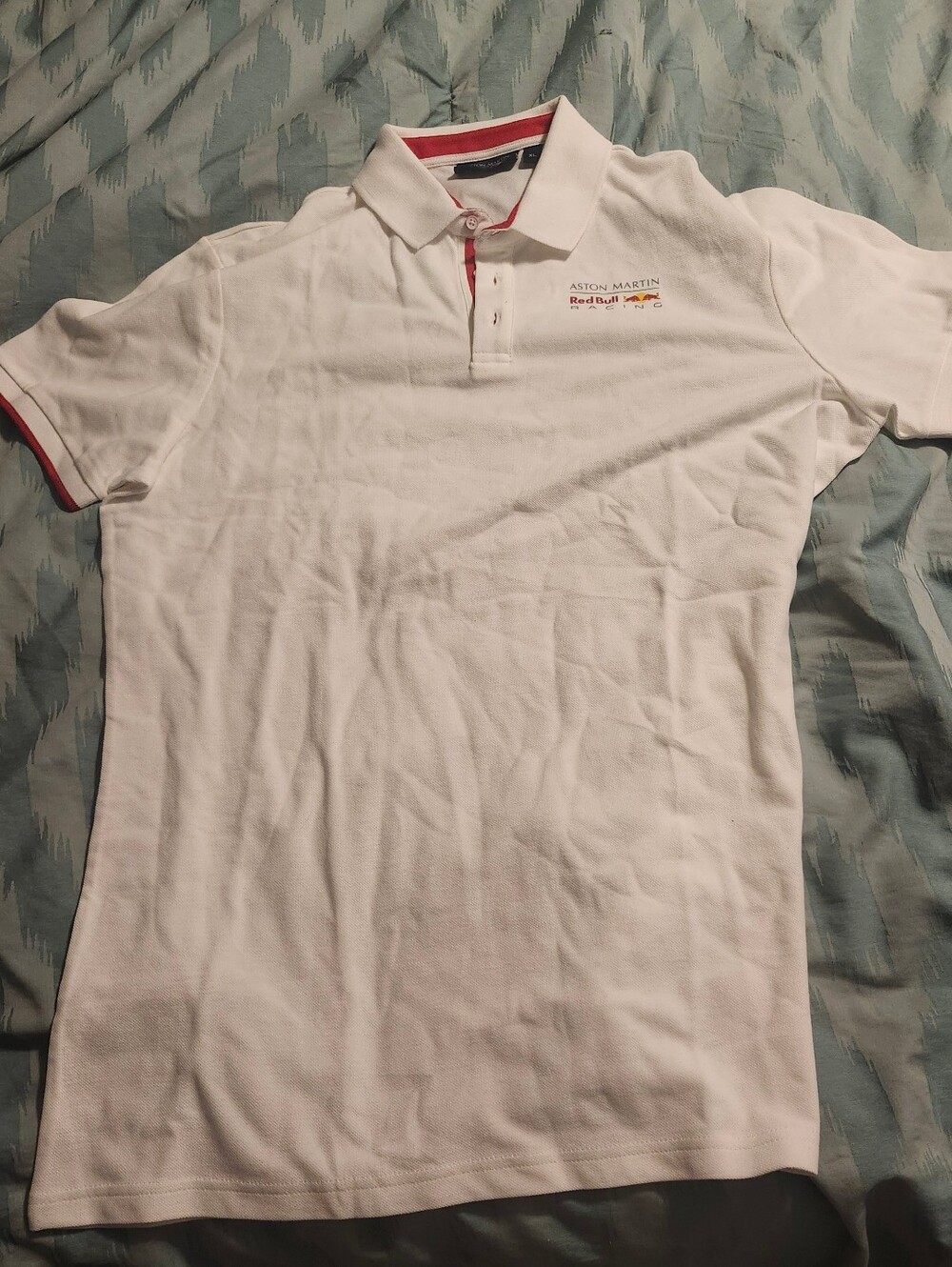 F1 Aston‎ Martin Red Bull Racing Polo Shirt Men's Size Large.